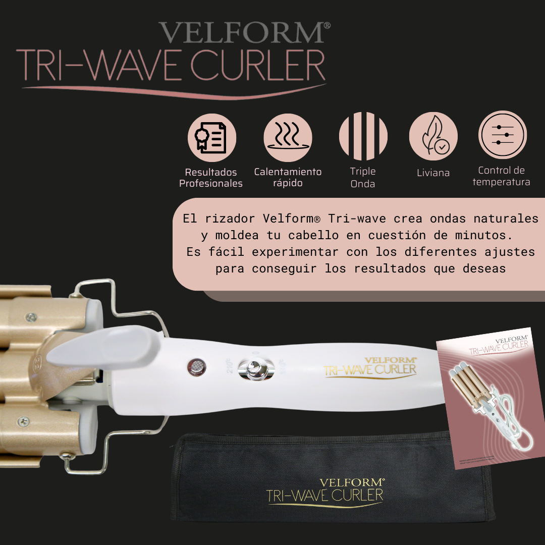 Tri-wave Curler