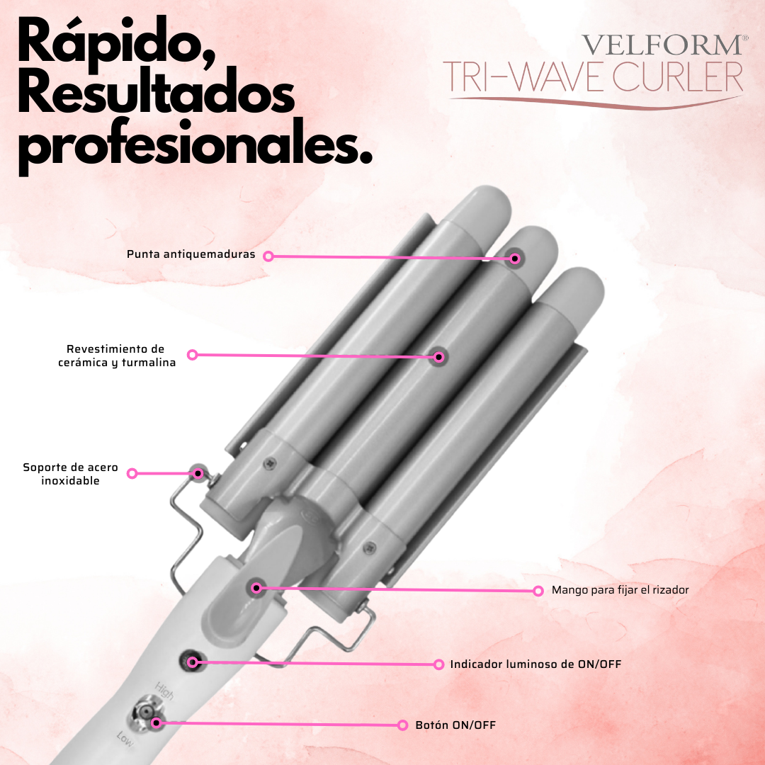 Tri-wave Curler