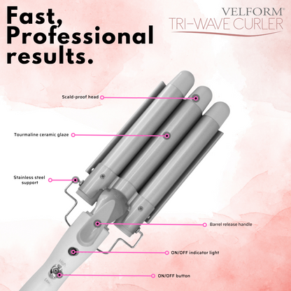 Tri-wave Curler