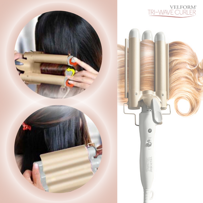 Tri-wave Curler